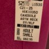GK ICE FIGURE SKATE DRESS ADULT SMALL BERRY VELVET ASYM CAMISOLE FOIL AS NWT! - Image 5