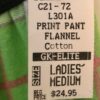 GK CHEER PJ FLANNEL PANTS SIZE LADIES MEDIUM GREEN PLAID CHEER AM NWT! - Image 5