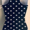 GK NAVY ADULT X-SMALL MYSTIQUE STAR PRINT GYMNASTS DANCE CAMISOLE LEOTARD Sz AXS - Image 7