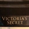 VICTORIAÂ’S SECRET BLACK CANVAS WEEKENDER ROSE GOLD LACE UP 2018 TOTE BAG NWT! - Image 2
