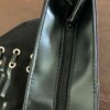 VICTORIAÂ’S SECRET BLACK CANVAS WEEKENDER ROSE GOLD LACE UP 2018 TOTE BAG NWT! - Image 9