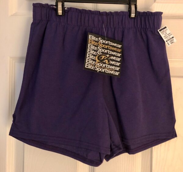 GK COTTON LADIES SMALL SKATE GODDESS GLITTER PRINT PURPLE BOXER SHORTS Sz AS NWT - Image 3