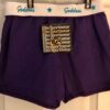 GK COTTON LADIES SMALL SKATE GODDESS GLITTER PRINT PURPLE BOXER SHORTS Sz AS NWT - Image 8