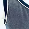 GK FIGURE SKATE NAVY MICROFIBER ADULT XSMALL SLVLS BOATNECK WHITE TRIM DRESS AXS - Image 2