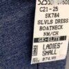 GK FIGURE SKATE NAVY MICROFIBER ADULT XSMALL SLVLS BOATNECK WHITE TRIM DRESS AXS - Image 7