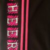 GK CHEER CAPRI PANTS SIZE LADIES MEDIUM COTTON/SPANDEX PINK TRIM BLACK AM NWT! - Image 3