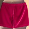 GK PINK VELVET ADULT LARGE MICRO MINI WORKOUT DANCE CHEER GYMNASTS SHORTS SZ L - Image 3