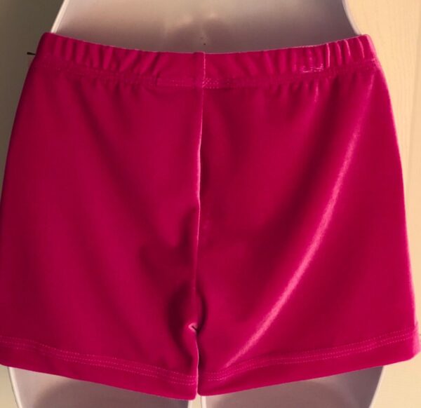 GK PINK VELVET ADULT LARGE MICRO MINI WORKOUT DANCE CHEER GYMNASTS SHORTS SZ L - Image 3