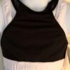 GK ALL STAR V-UP CHEER CROP TOP CHILD SMALL BLACK DryTech Black Mesh CS NWT!