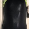 ADIDAS BLACK LIME FOIL CHILD SMALL GYMNASTICS DANCE CHEER TANK LEOTARD Sz CS NWT