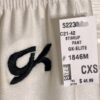 GK #1846M BOYS X-SMALL COMPETITION WHITE NYLON/SPANDEX GYMNASTICS PANTS CXS NWT - Image 3