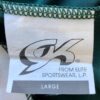 GK TANK LEOTARD LADIES LARGE GREEN VELVET FOIL PRINT GYMNASTICS DANCE AL NWT! - Image 5
