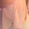 GK WHITE PINK VELVET CHILD SMALL LgSLV FLORAL APP ICE FIGURE SKATE DRESS Sz CS - Image 5