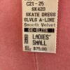 GK PINK VELVET FIGURE SKATE LADIES SMALL SLVLS A-LINE DRESS LEOTARD LINER Sz AS - Image 5