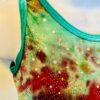 GK ICE FIGURE SKATE DRESS ADULT SMALL JADE SERPENTINE TIE-DYE STRETCH TANK AS NW - Image 2