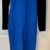 GK ICE SKATE LADIES SMALL LgSLV BLACK VELVT ROYAL COT/SPAN DANCE UNITARD Sz AS