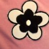 GK LgSLV PINK VELVET CHILD LARGE POLKA DOT FLOWER APPLIQUE FIGURE SKATE DRESS CL - Image 3