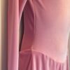 GK LgSLV PINK VELVET CHILD LARGE POLKA DOT FLOWER APPLIQUE FIGURE SKATE DRESS CL - Image 5