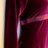 GK FIGURE SKATE LgSLV ADULT SMALL PLUM SMOOTH VELVET FOIL INSERT DRESS AS - Image 3