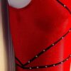 GK RED GLITZ ADULT X-SMALL NAVY MYSTIQUE SWAR ELEMENTS GYMNAST DANCE LEOTARD AXS - Image 3