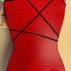 GK RED GLITZ ADULT X-SMALL NAVY MYSTIQUE SWAR ELEMENTS GYMNAST DANCE LEOTARD AXS - Image 7