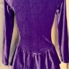 GK VINCA VELVET LgSLV LADIES SMALL FOIL FLORAL PRINT FIGURE SKATE DRESS Sz AS - Image 6