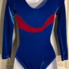 GK LgSLV ADULT SMALL ROYAL RED VELVET GYMNASTICS DANCE LEOTARD Sz AS NWT! - Image 5
