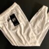 GK #1846M BOYS MEDIUM COMPETITION WHITE NYLON/SPANDEX GYMNASTICS LONG PANTS CM