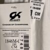 GK #1846M BOYS MEDIUM COMPETITION WHITE NYLON/SPANDEX GYMNASTICS LONG PANTS CM - Image 8