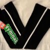 GK 'GYMNASTâ€™ GRAPHIC LADIES LARGE BLACK 100% COTTON CHEER LOUNGE PANTS Sz AL