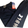 GK GRAPHIC SWEATPANTS ADULT LARGE NAVY SILVER METALLIC TUMBLE COTTON BLEND Sz L - Image 2