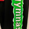 GK 'GYMNASTâ€™ GRAPHIC LADIES LARGE BLACK 100% COTTON CHEER LOUNGE PANTS Sz AL - Image 4