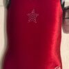 GK RED VELVET GIRLS X-SMALL SLVLS BLACK GLITTER GYMNASTICS DANCE LEOTARD CXS NWT