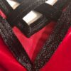 GK RED VELVET GIRLS X-SMALL SLVLS BLACK GLITTER GYMNASTICS DANCE LEOTARD CXS NWT - Image 6