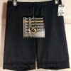 GK CHILD MEDIUM MINI WORKOUT SHORTS BLACK NYLON/SPANDEX GYMNASTIC DANCE CHEER CM