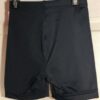 GK CHILD MEDIUM MINI WORKOUT SHORTS BLACK NYLON/SPANDEX GYMNASTIC DANCE CHEER CM - Image 2