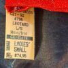 GK RED BLUE VELVET ADULT SMALL LgSLV SILVER METAL GYMNAST DANCE LEOTARD Sz AS - Image 7