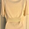 NOUGAT LONDON SSLV CARDIGAN SHRUG LADIES SIZE 0  CREAM FAUX PEARL TRIM SWEATER - Image 9