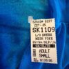 GK FIGURE SKATE ADULT SMALL LgSLV TURQUOISE VELVET MESH YOKE FOIL JA  DRESS AS - Image 6