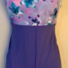 GK  BIKETARD ADULT X-SMALL VINCA N/S FLORAL PRINT DANCE CHEER WORKOUT Sz AXS NWT