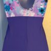 GK  BIKETARD ADULT X-SMALL VINCA N/S FLORAL PRINT DANCE CHEER WORKOUT Sz AXS NWT - Image 6