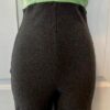 GK ICE SKATE DANCE ADULT SMALL SLVLS MINT VELVET GRAY POLY/COT/SPAN UNITARD AS