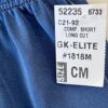 GK BOYS MEDIUM NAVY GYMNASTICS RUNNING COMPETITION NYLON/SPANDEX LONG SHORTS Sz - Image 4