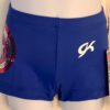 CAPTAIN AMERICA GK CHILD SMALL BLUE SPANGLEZ GYM CHEER WORKOUT SHIELD SHORTS CM