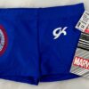 CAPTAIN AMERICA GK CHILD SMALL BLUE SPANGLEZ GYM CHEER WORKOUT SHIELD SHORTS CM - Image 4