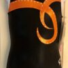 GK BLACK MYSTIQUE CHILD MEDIUM CITRUS FOIL JA GYMNASTS DANCE TANK LEOTARD Sz CM
