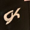 GK BLACK MYSTIQUE CHILD MEDIUM CITRUS FOIL JA GYMNASTS DANCE TANK LEOTARD Sz CM - Image 6