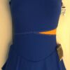 GK ICE FIGURE SKATE BLUE  MICROTECH ADULT SMALL BLOCK INSERT TANK DRESS Sz AS
