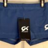 GK BLUE CHILD MEDIUM MICRO MINI NYLON/SPANDEX GYMNAST DANCE WORKOUT SHORTS CM