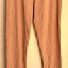 GK ICE SKATE LADIES LARGE NATURAL TONED COTTON/STRCH ATHLETIC LEGGINGS Sz AL NWT